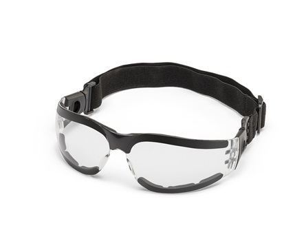 Miller Classic, Clear Safety Glasses with Foam & Strap